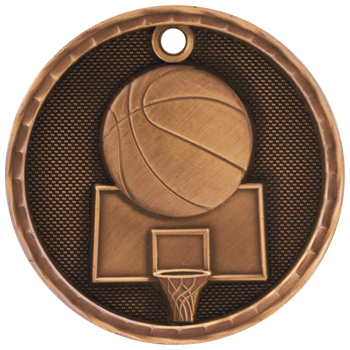 2" 3D Basketball Medal