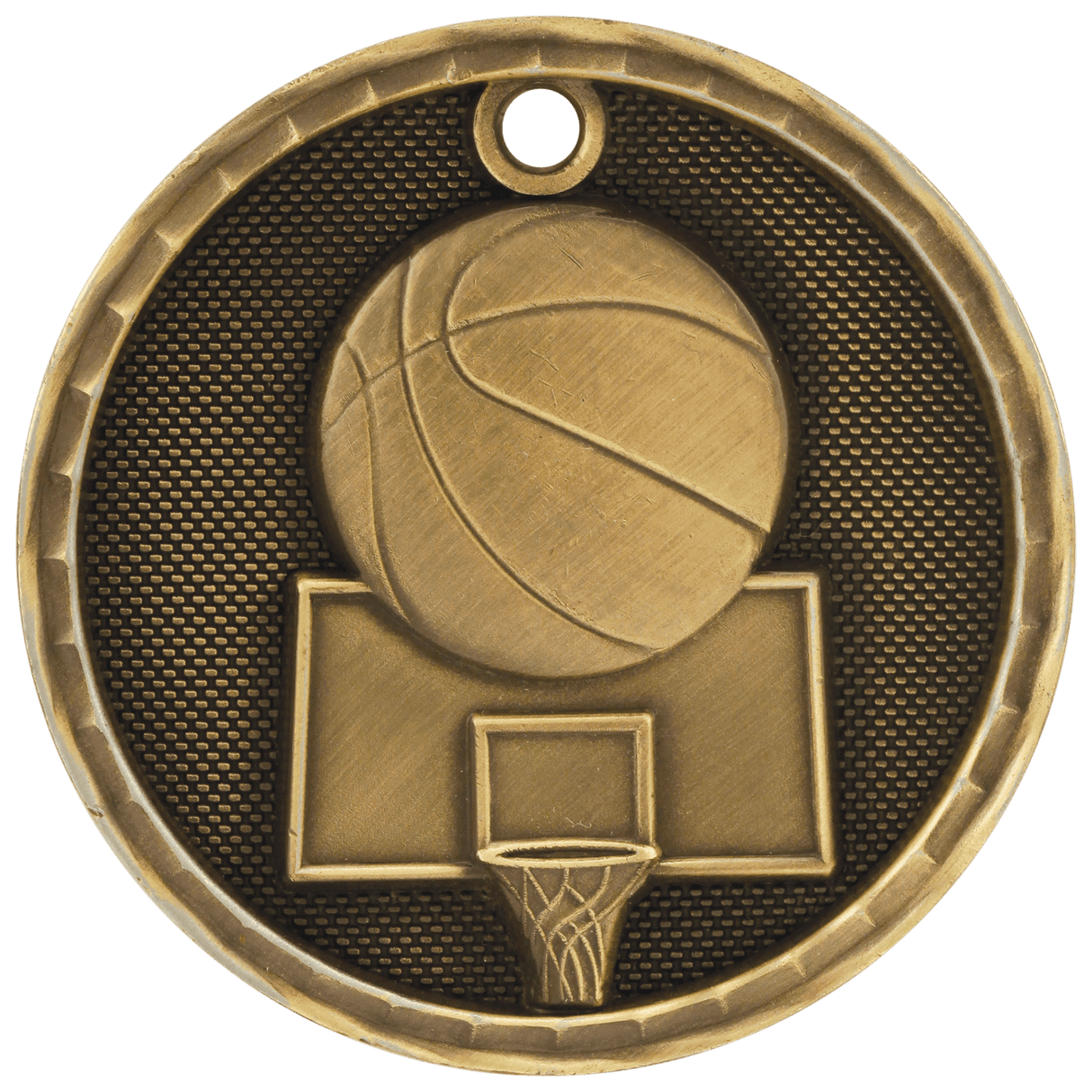 2" 3D Basketball Medal
