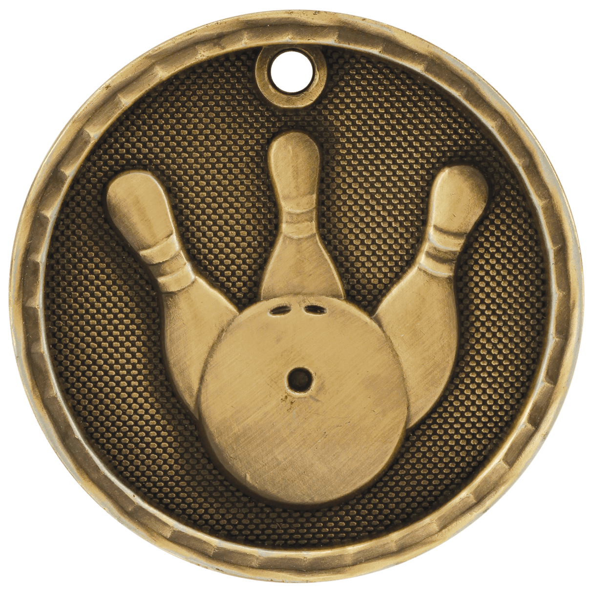 2" 3D Bowling Medal