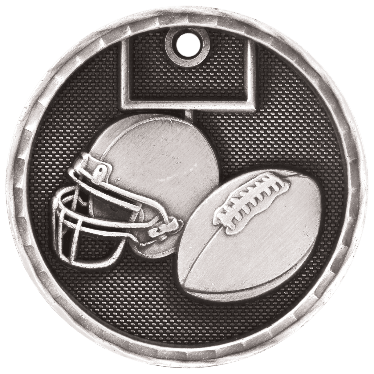2" 3D Football Medal