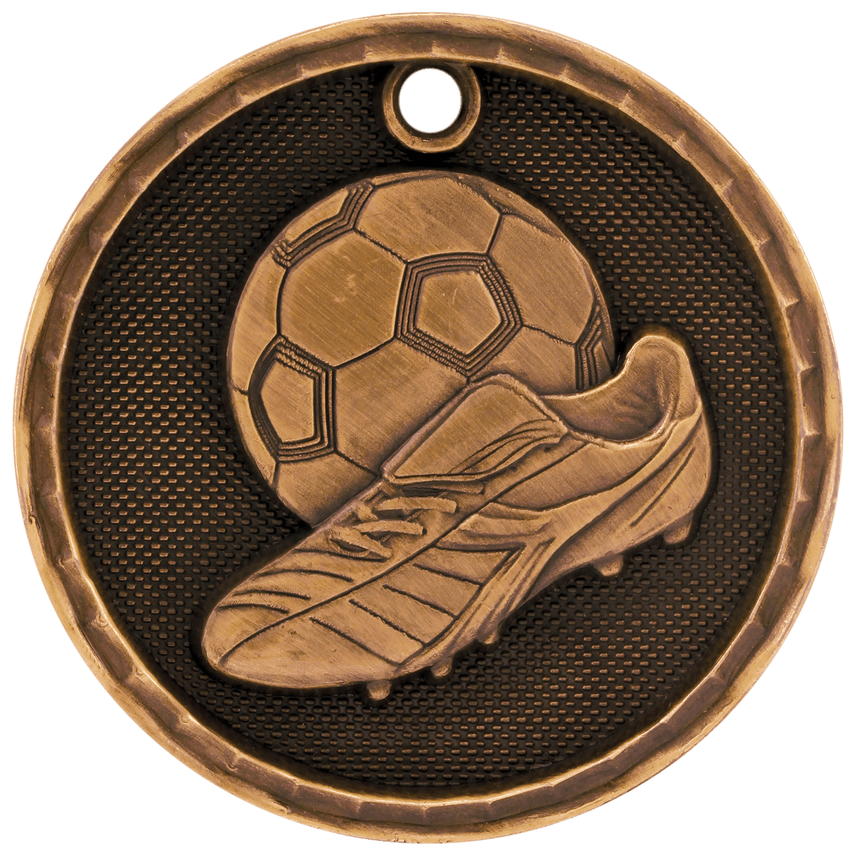 2" 3D Soccer Medal