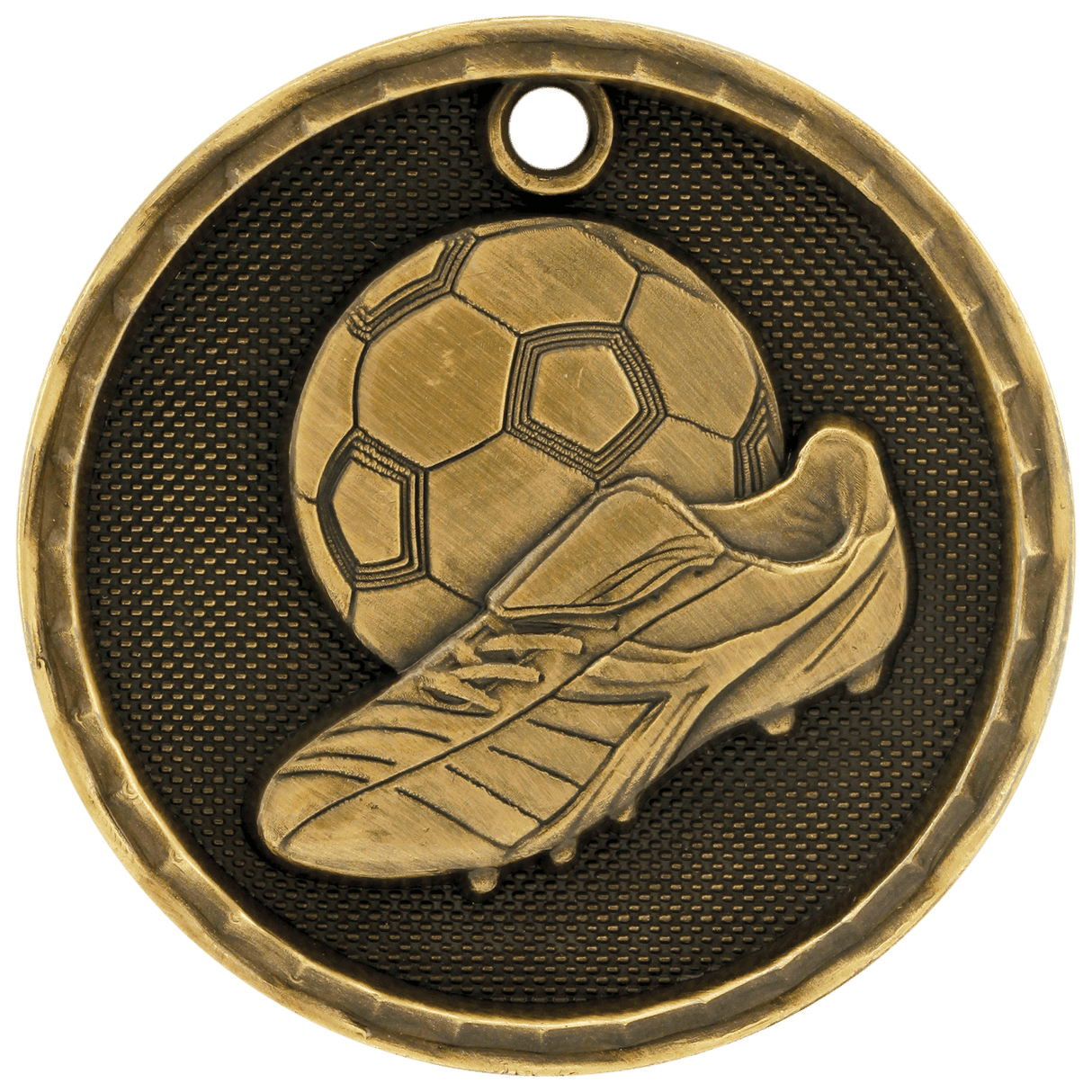 2" 3D Soccer Medal
