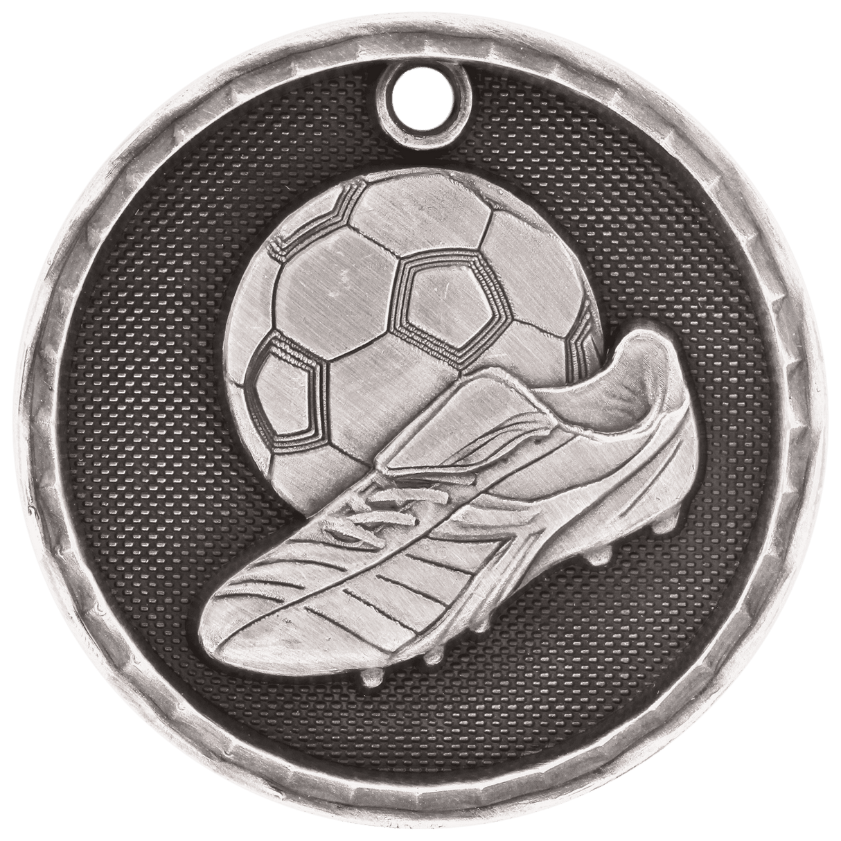 2" 3D Soccer Medal