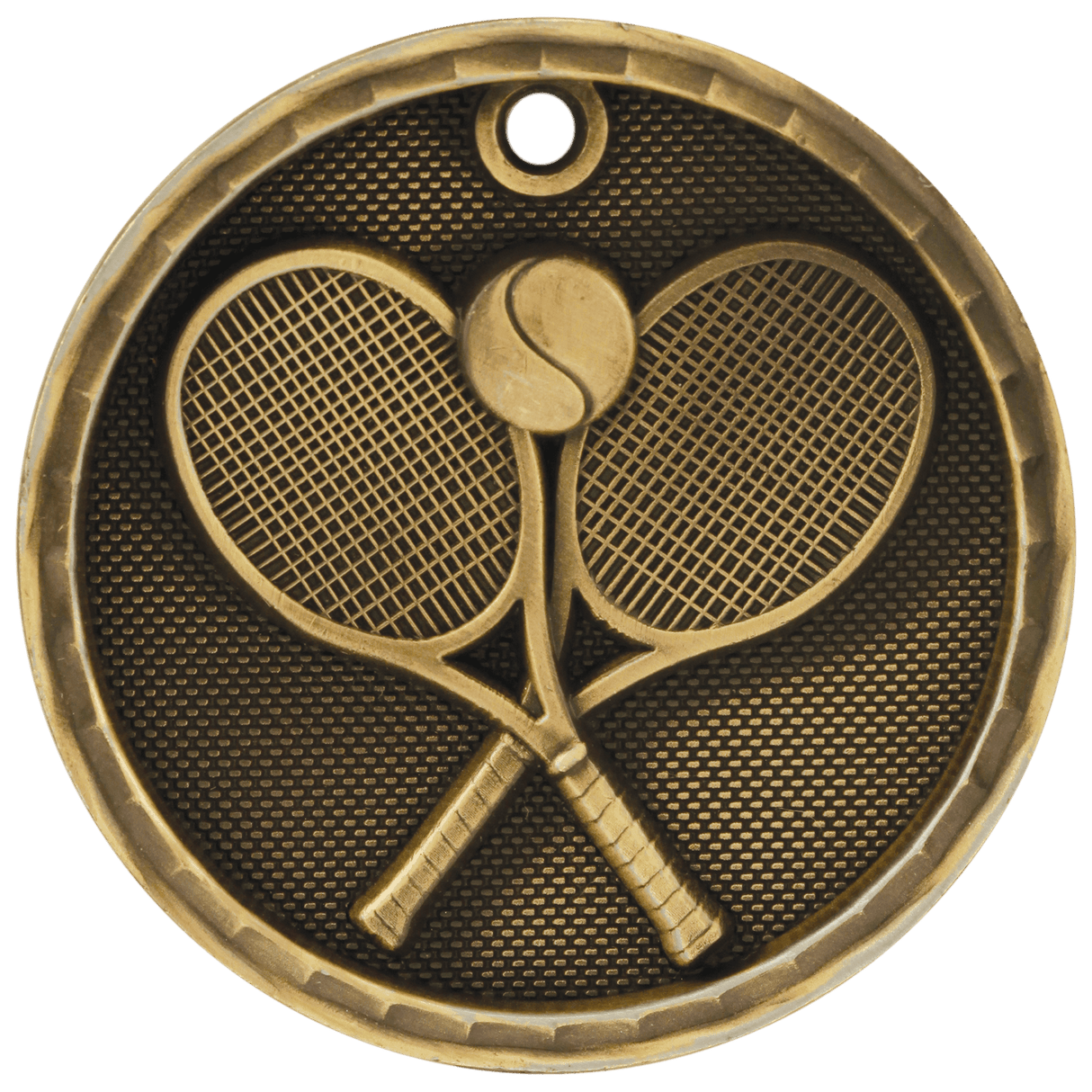 2" 3D Tennis Medal