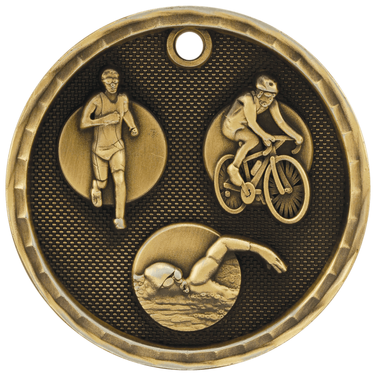 2" 3D Triathlon Medal