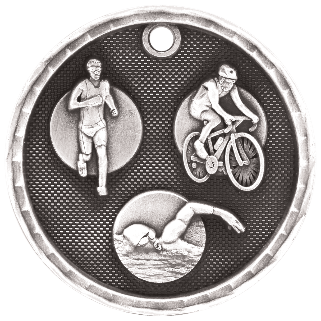 2" 3D Triathlon Medal