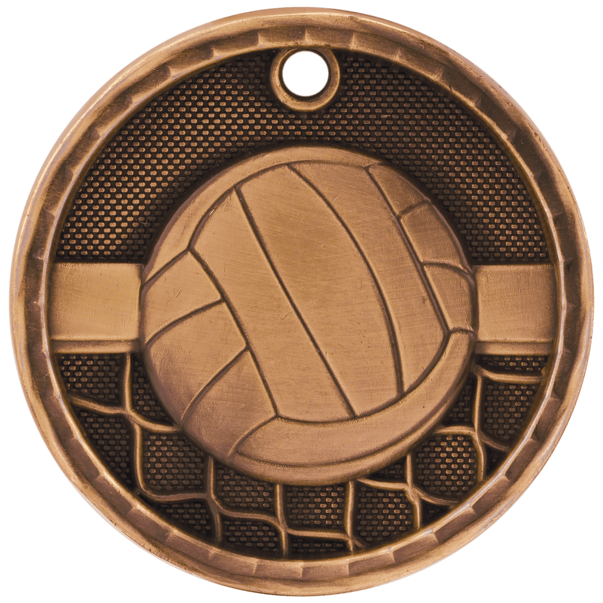 2" 3D Volleyball Medal