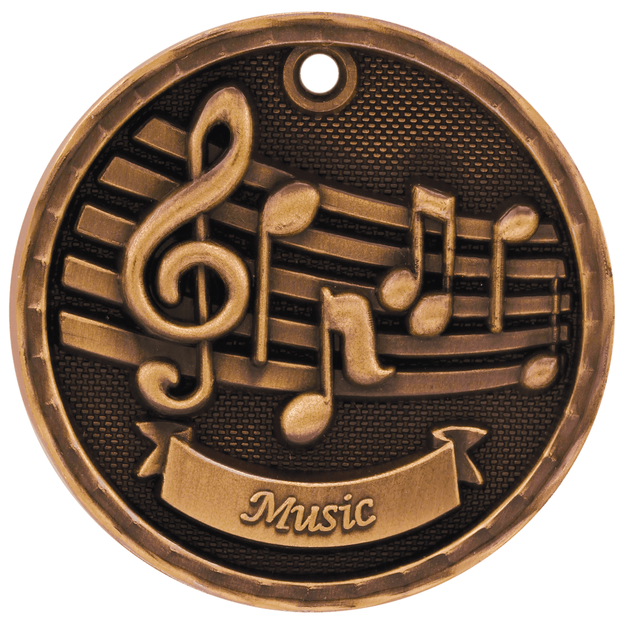 2" 3D Music Medal