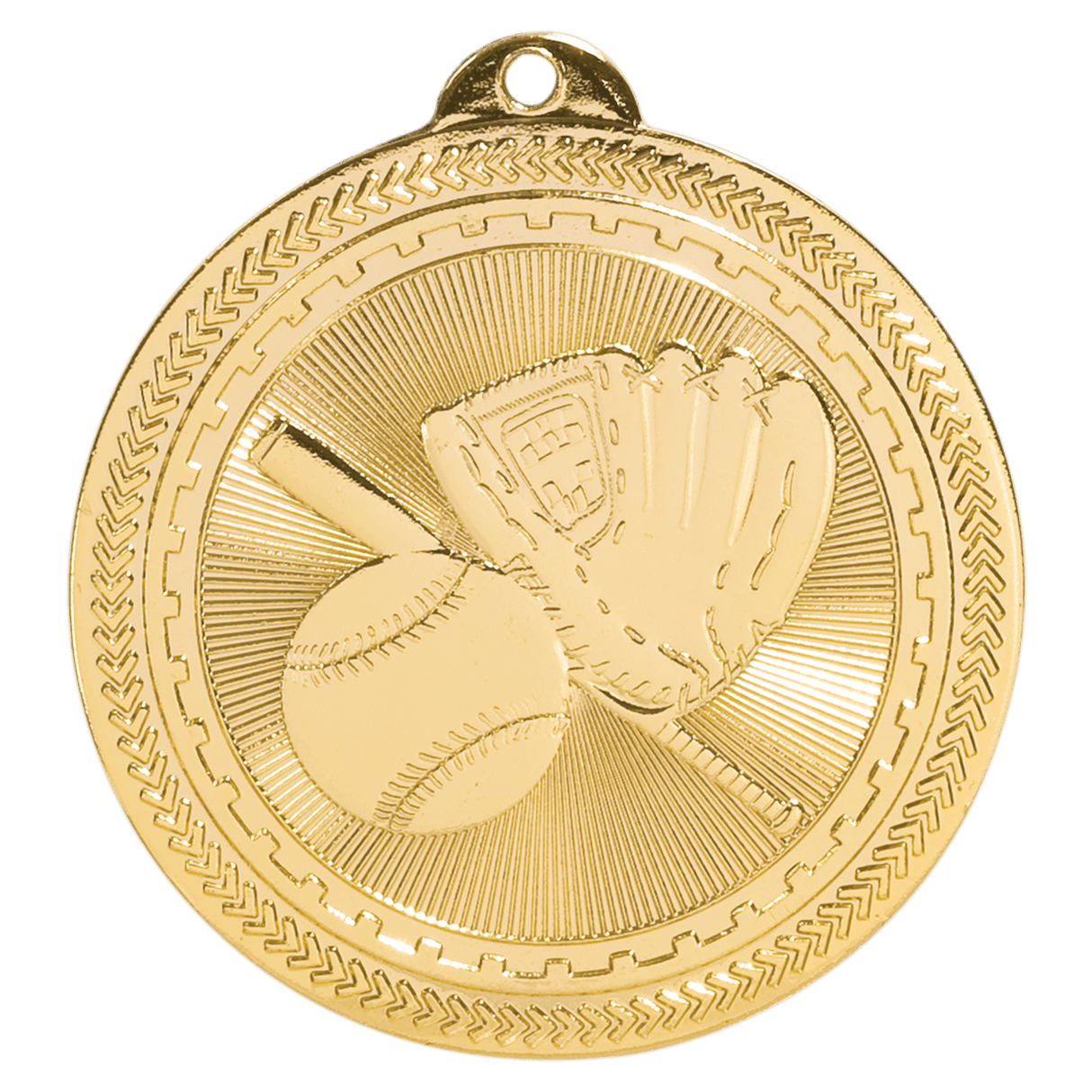 2" Baseball/Softball Laserable BriteLazer Medal