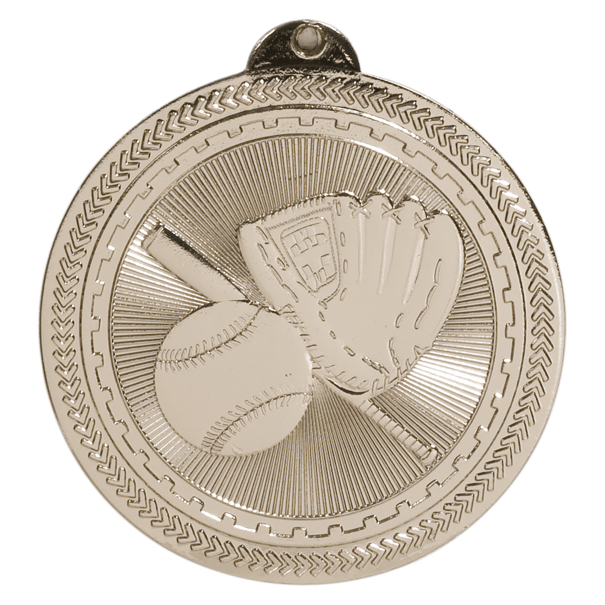2" Baseball/Softball Laserable BriteLazer Medal