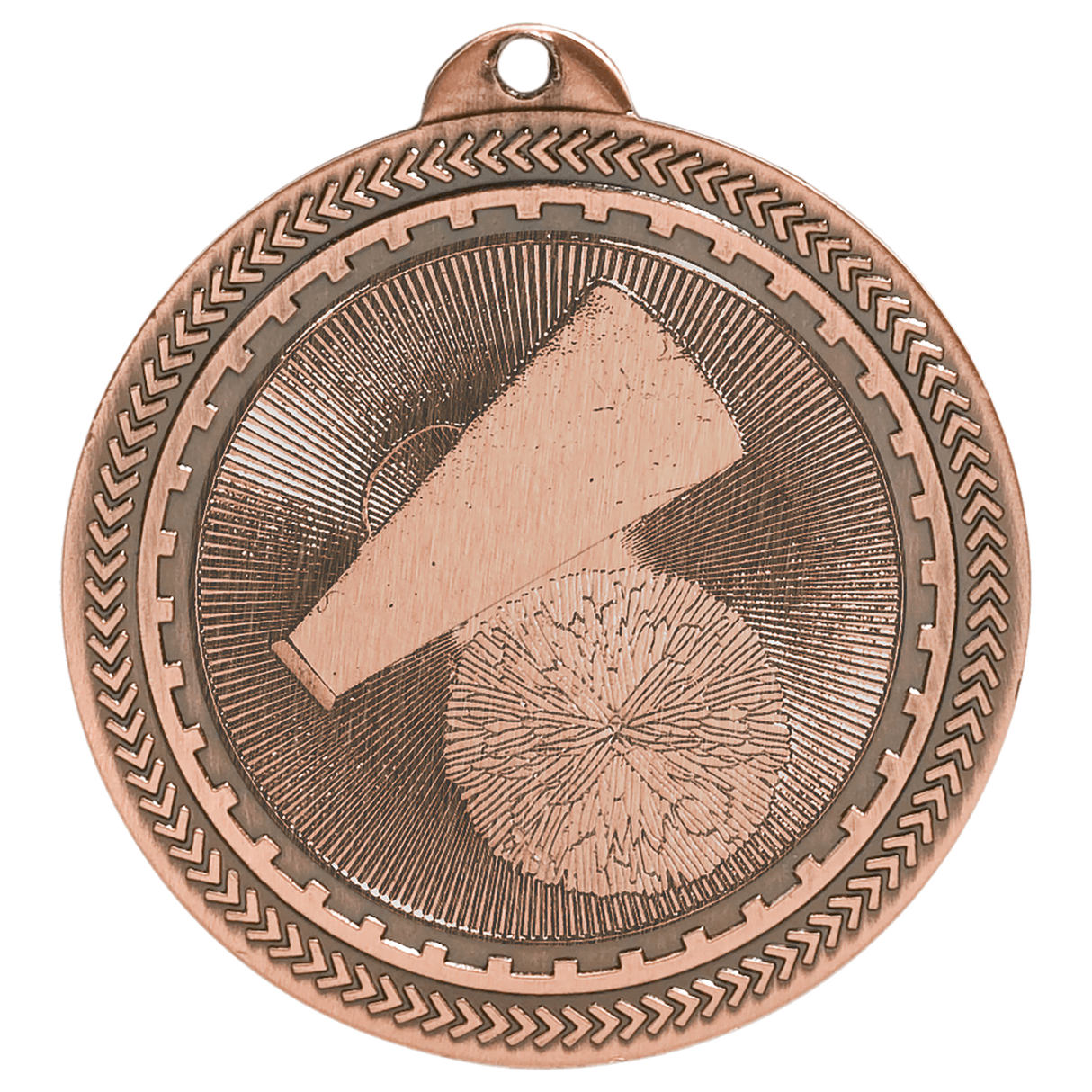 2" Cheer Laserable BriteLazer Medal