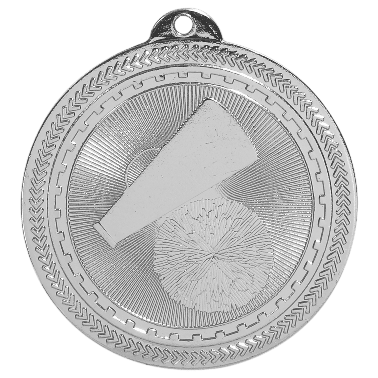 2" Cheer Laserable BriteLazer Medal