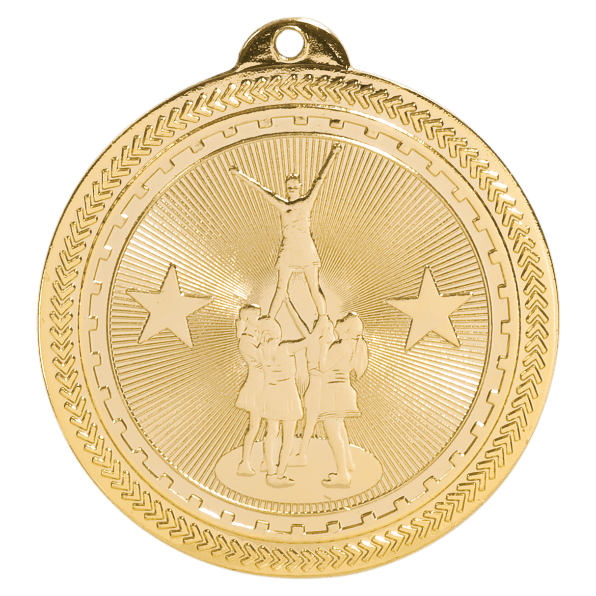 2" Competitive Cheer Laserable BriteLazer Medal