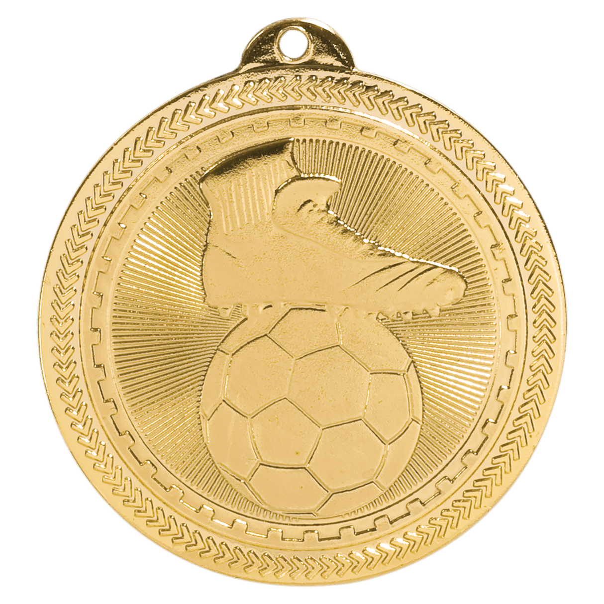 2" Soccer Laserable BriteLazer Medal