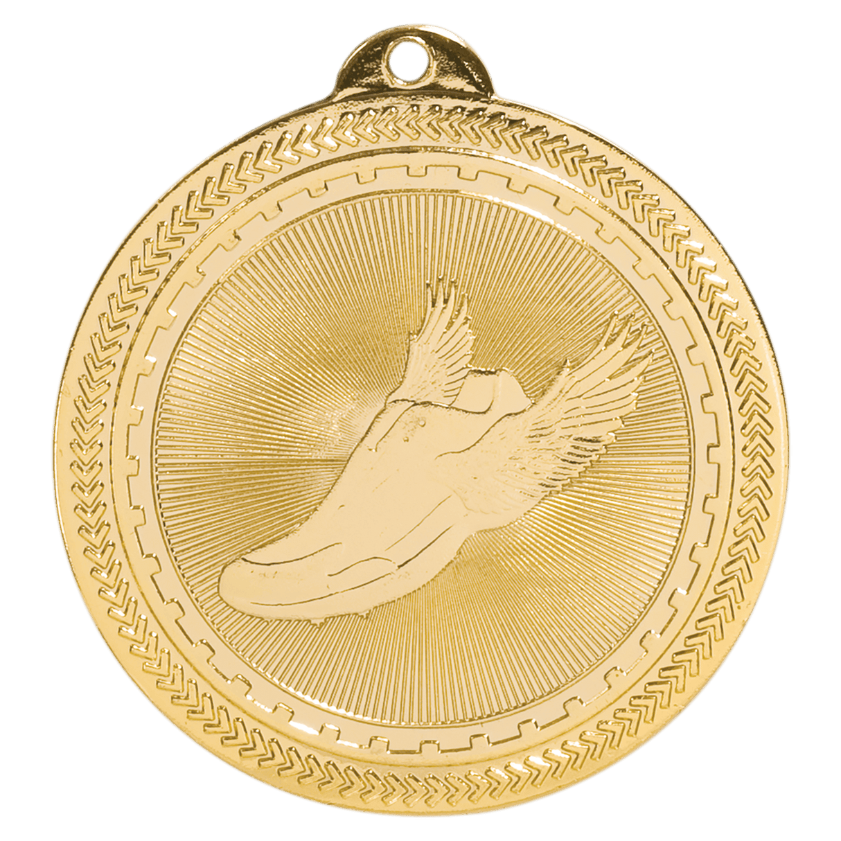 Bright Gold 2" Track Laserable BriteLazer Medal