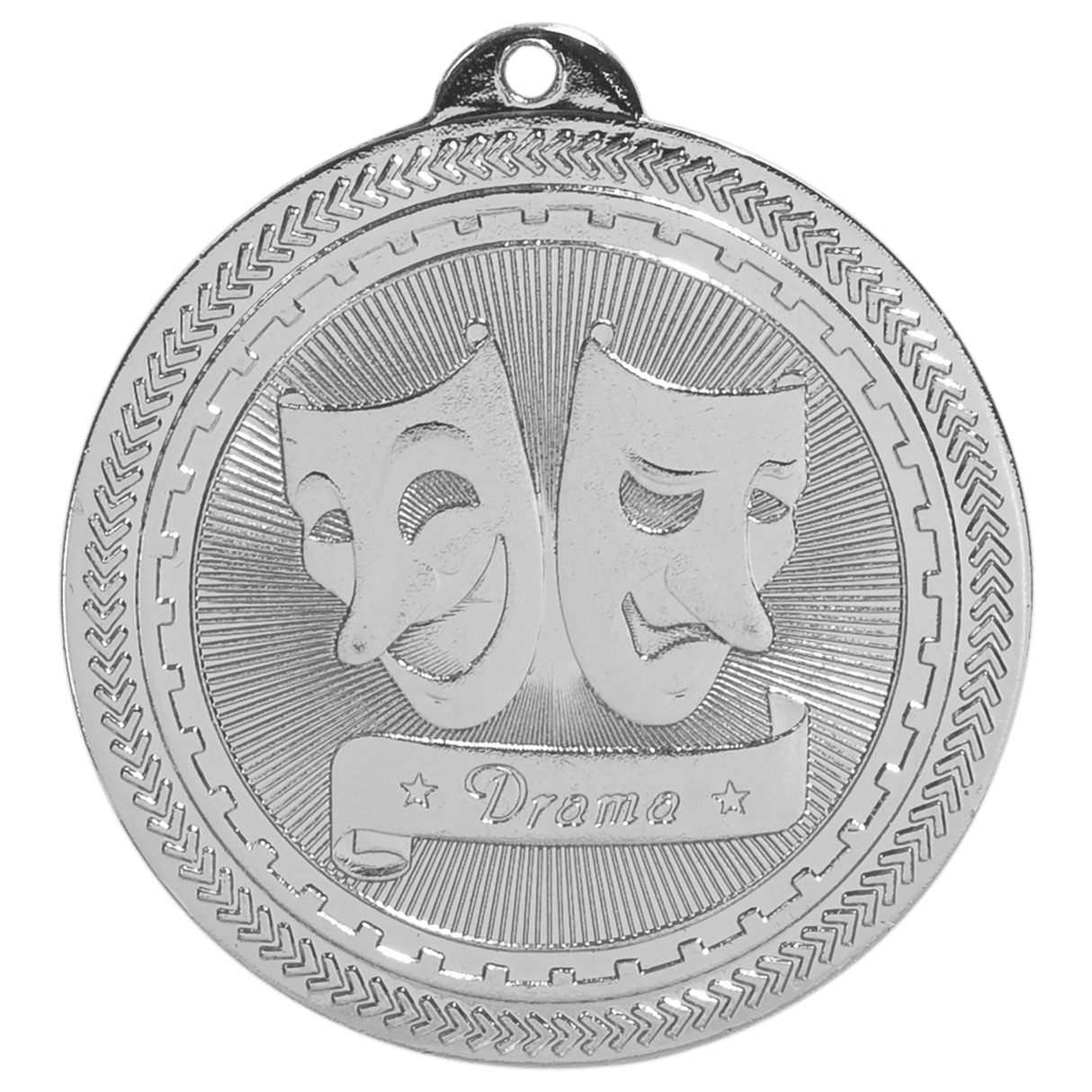 2" Drama Laserable BriteLazer Medal