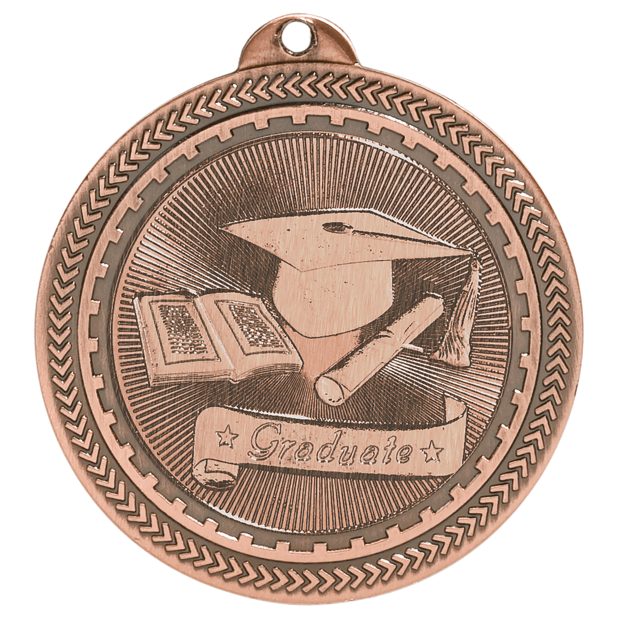 2" Graduate Laserable BriteLazer Medal