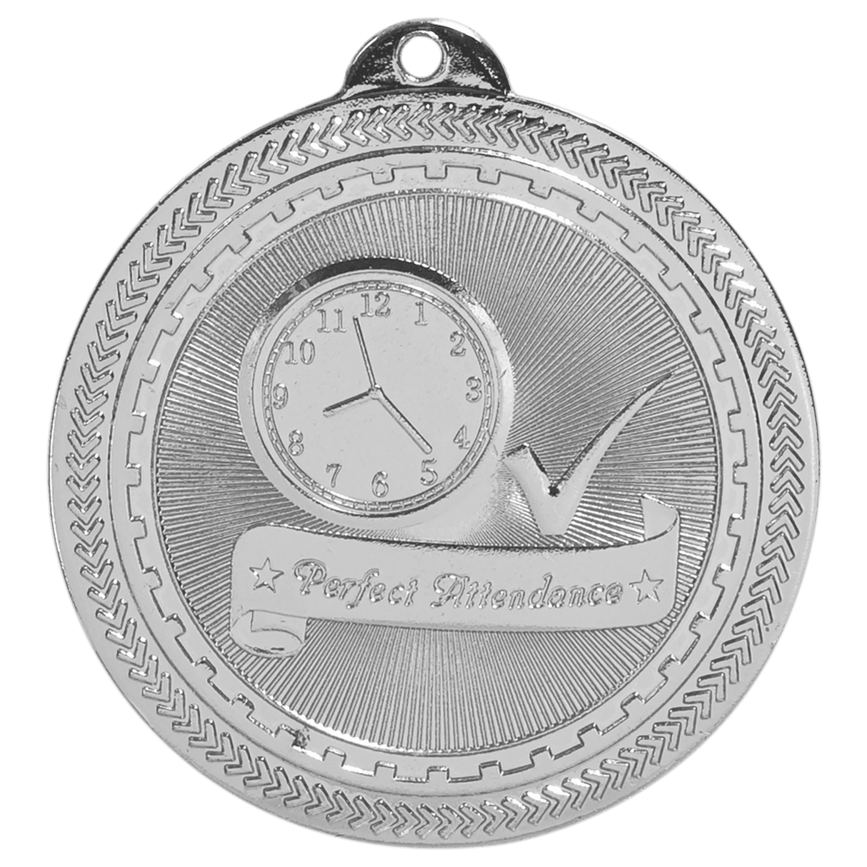 2" Perfect Attendance Laserable BriteLazer Medal