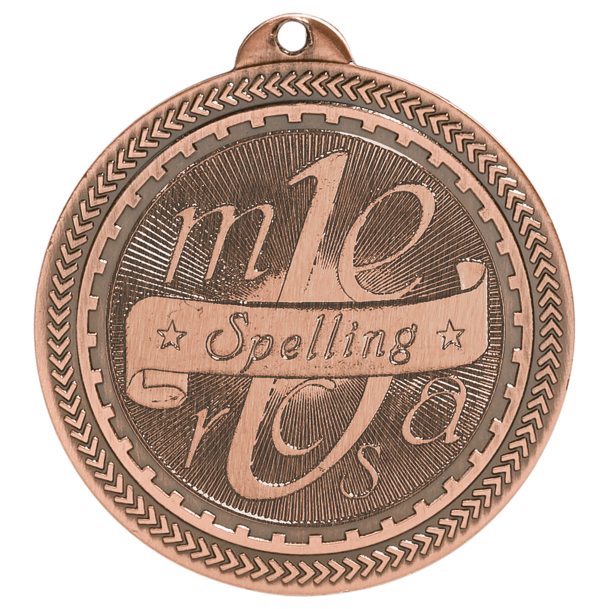 2" Spelling Laserable BriteLazer Medal