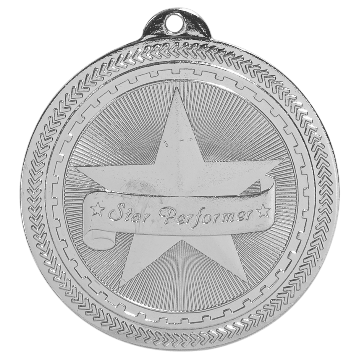 2" Star Performer Laserable BriteLazer Medal