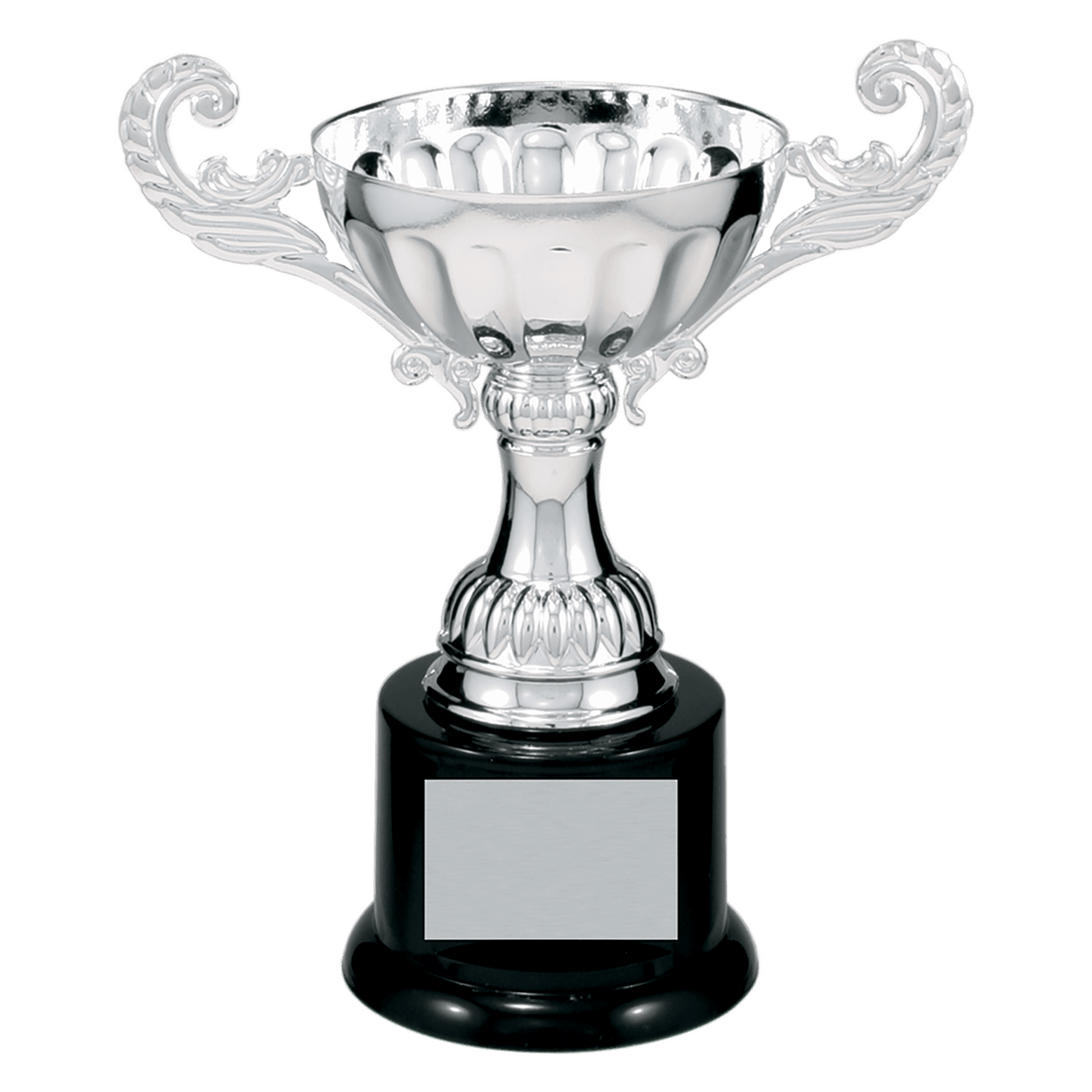 6 1/2" Completed Metal Cup Trophy on Plastic Base