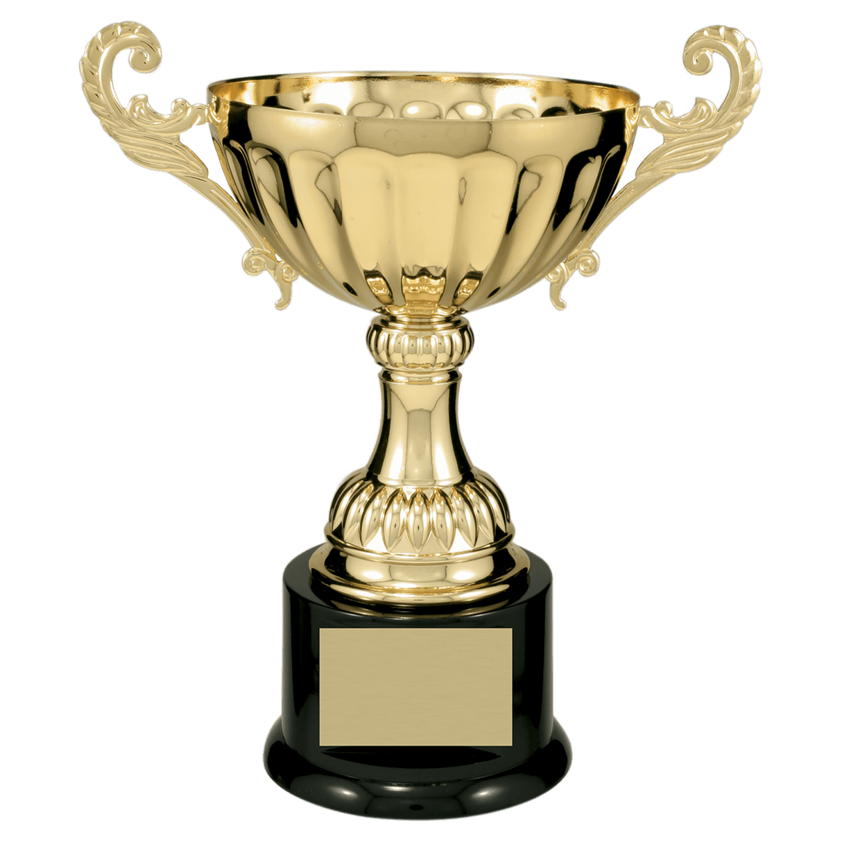 9 3/4" Completed Metal Cup Trophy on Plastic Base