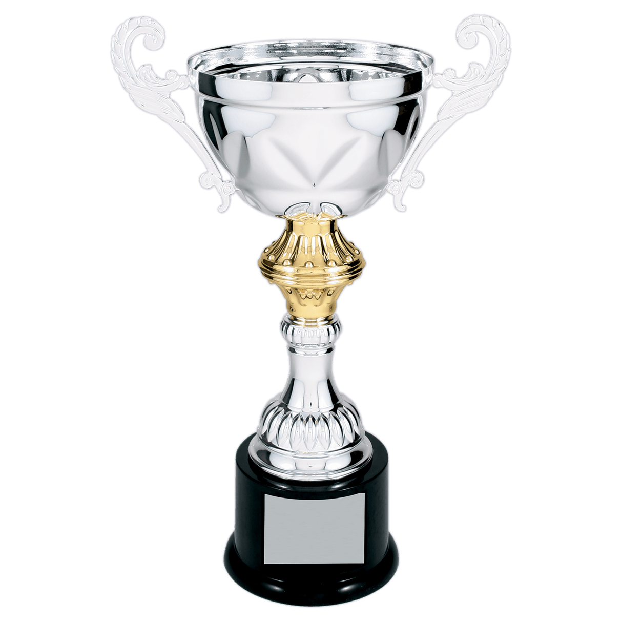 11 1/2" Completed Metal Cup Trophy on Plastic Base
