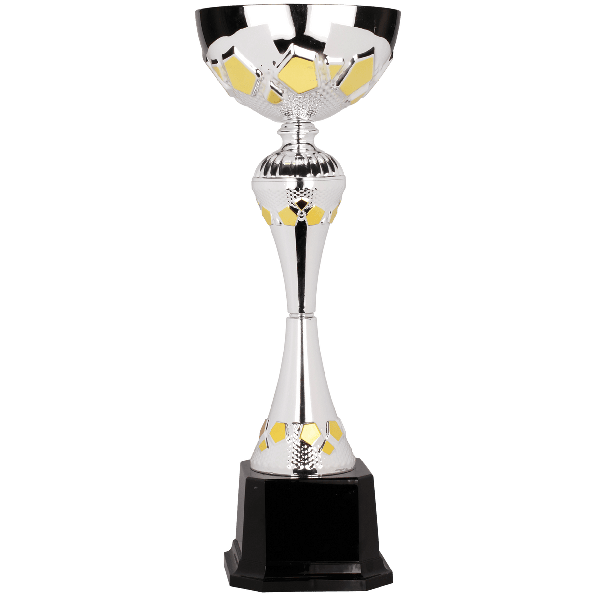 17 1/2" Completed Metal Cup Trophy on Plastic Base