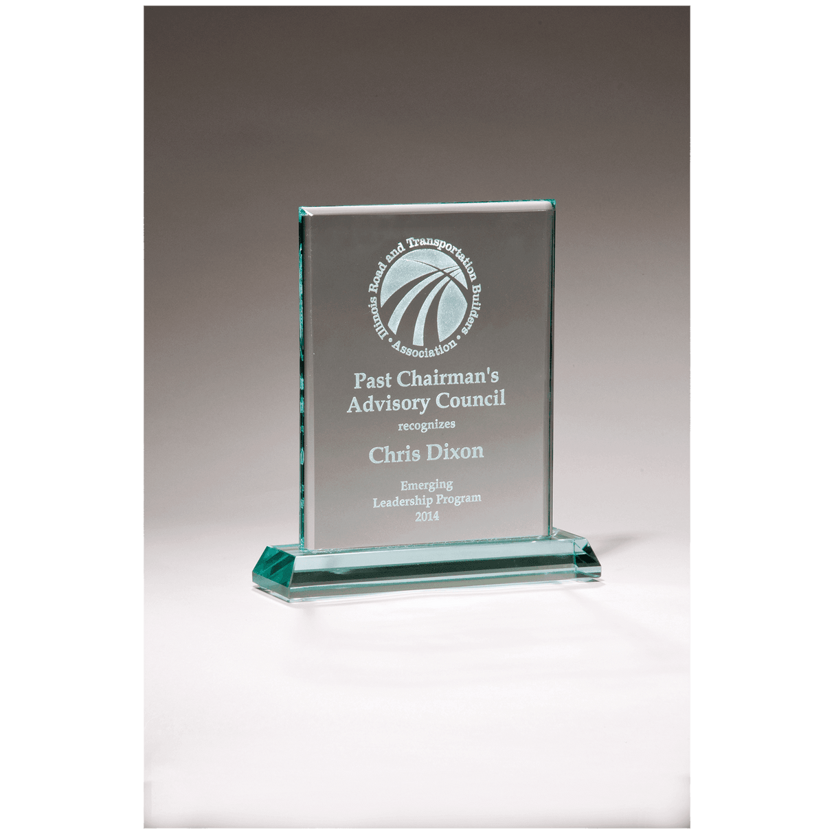 4" x 5" Premium Series Jade Glass Award