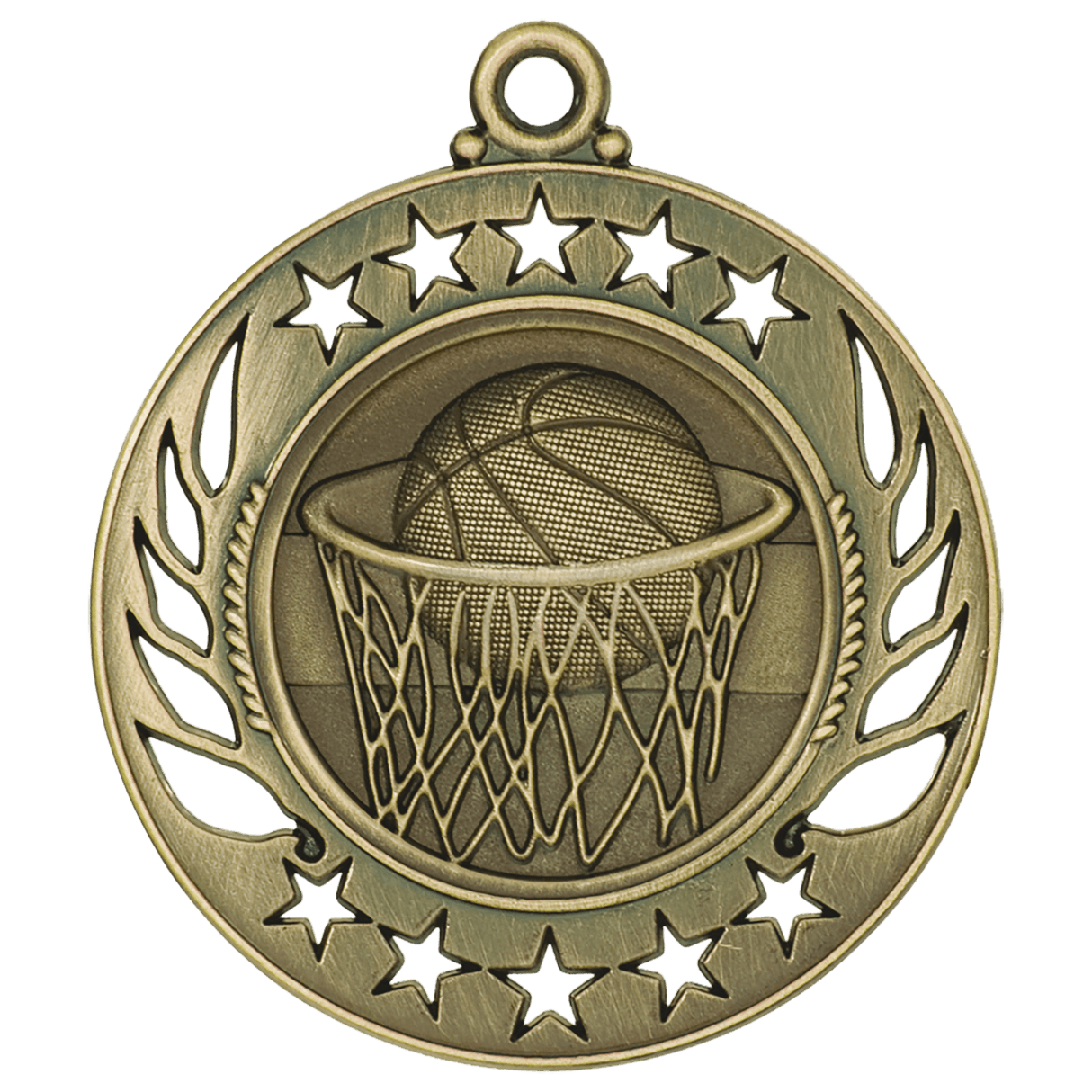 2 1/4" Basketball Galaxy Medal