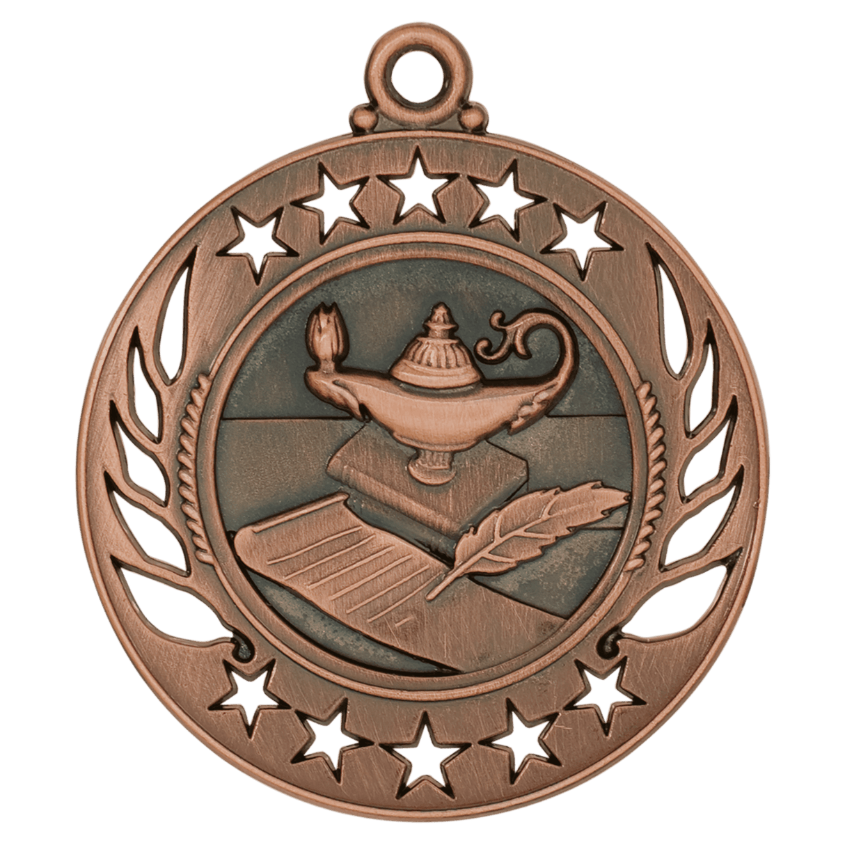 2 1/4" Lamp of Knowledge Galaxy Medal