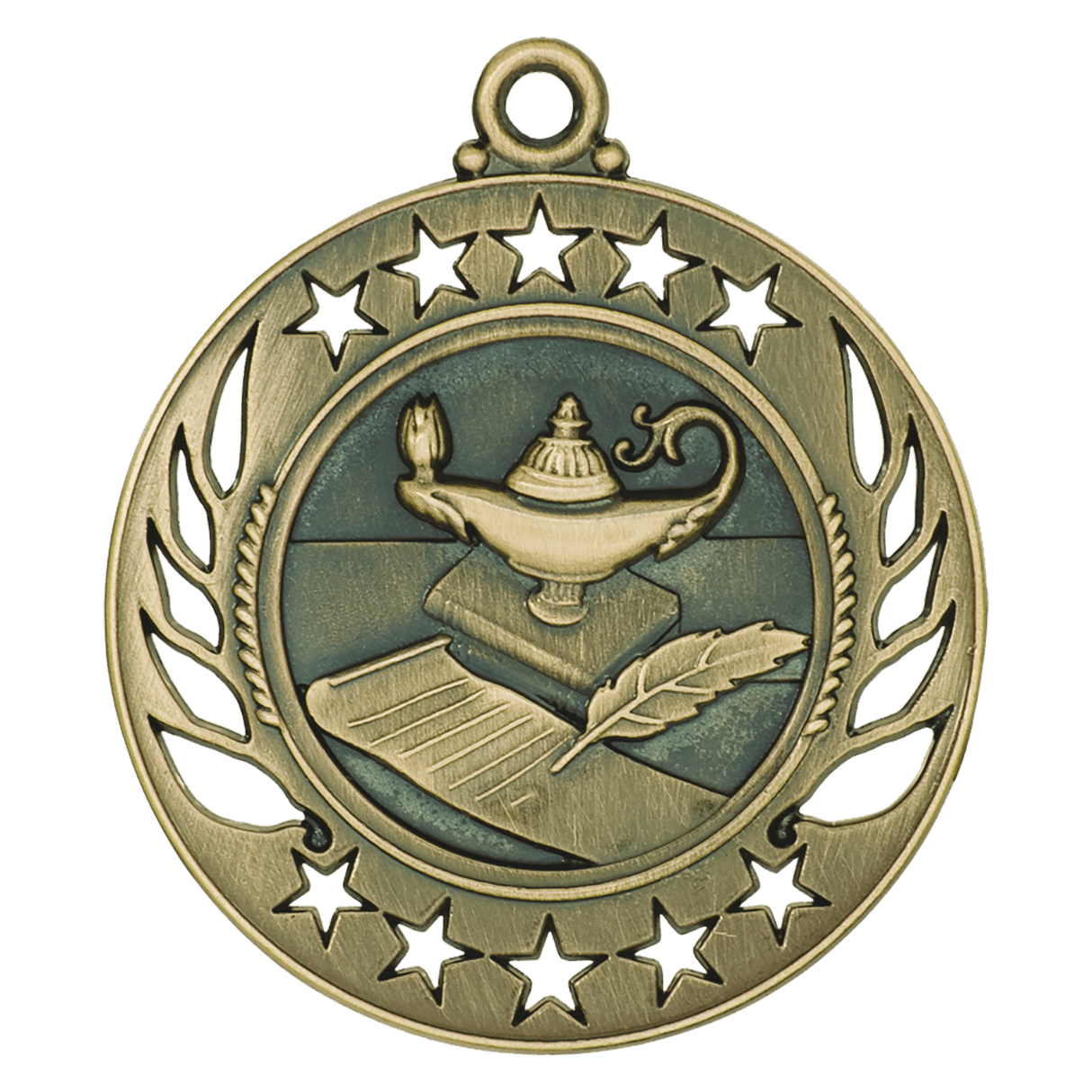 2 1/4" Lamp of Knowledge Galaxy Medal