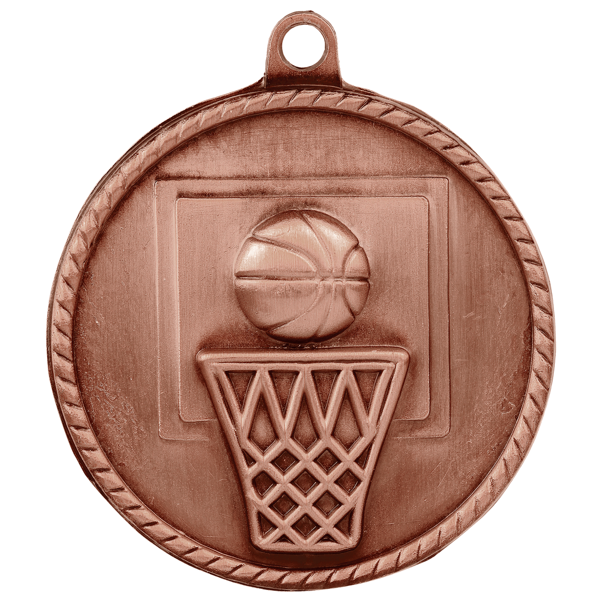 2" Basketball High Relief Medal