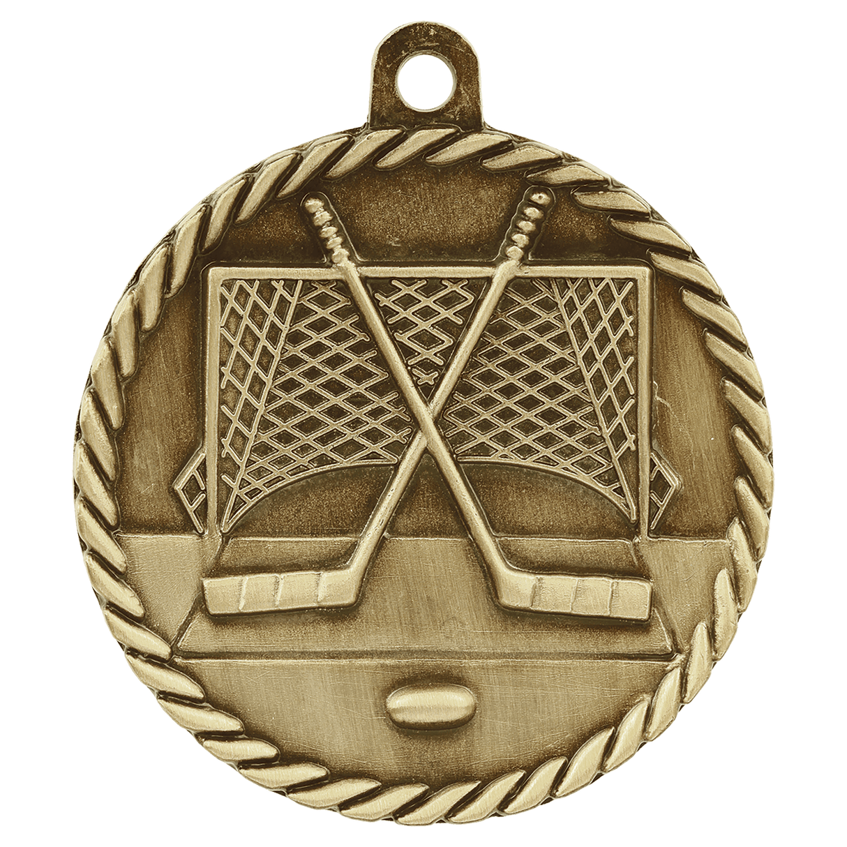 2" Hockey High Relief Medal