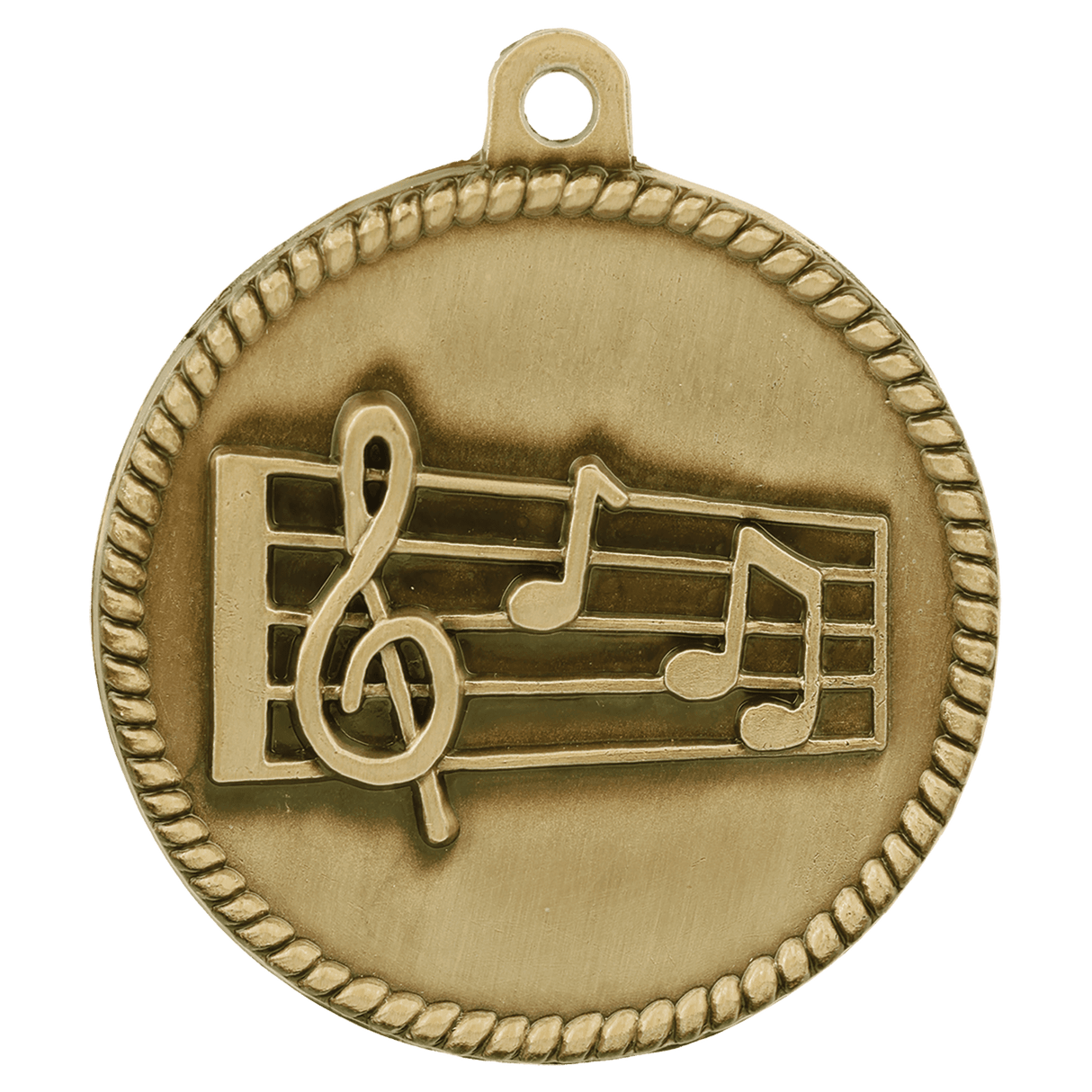 2" Music High Relief Medal