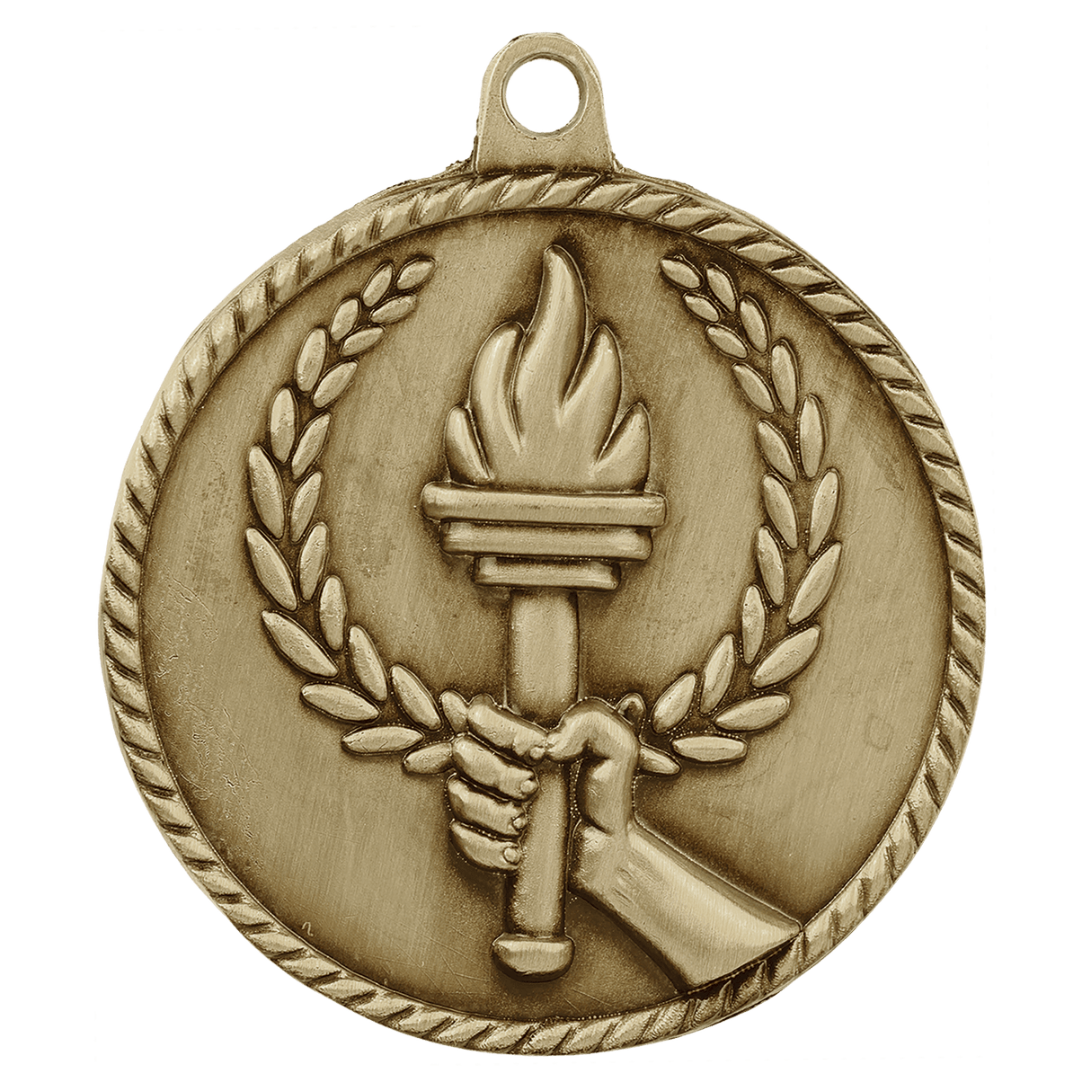 2" Torch High Relief Medal