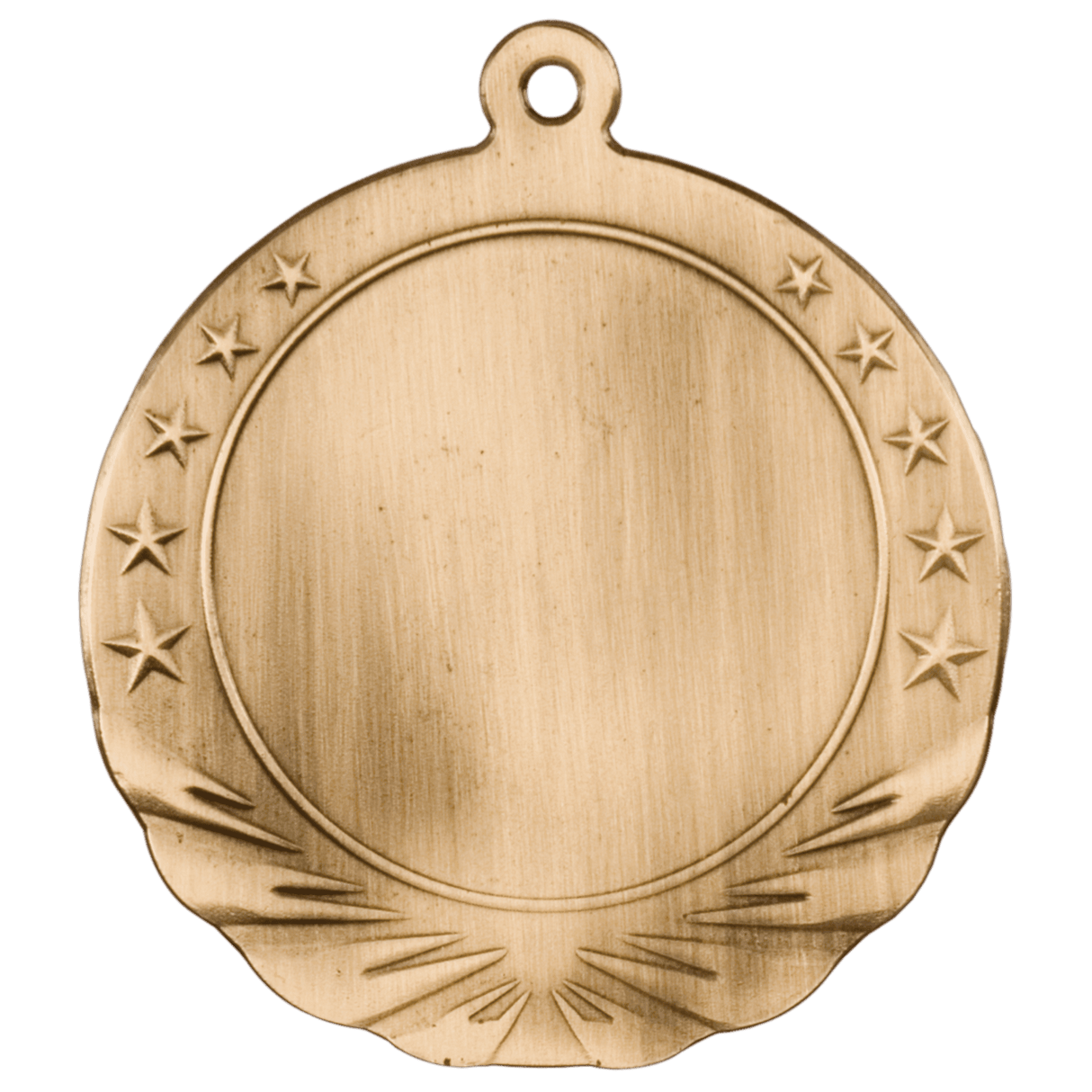 Antique Gold 2 3/4" 2" Insert Holder Medal