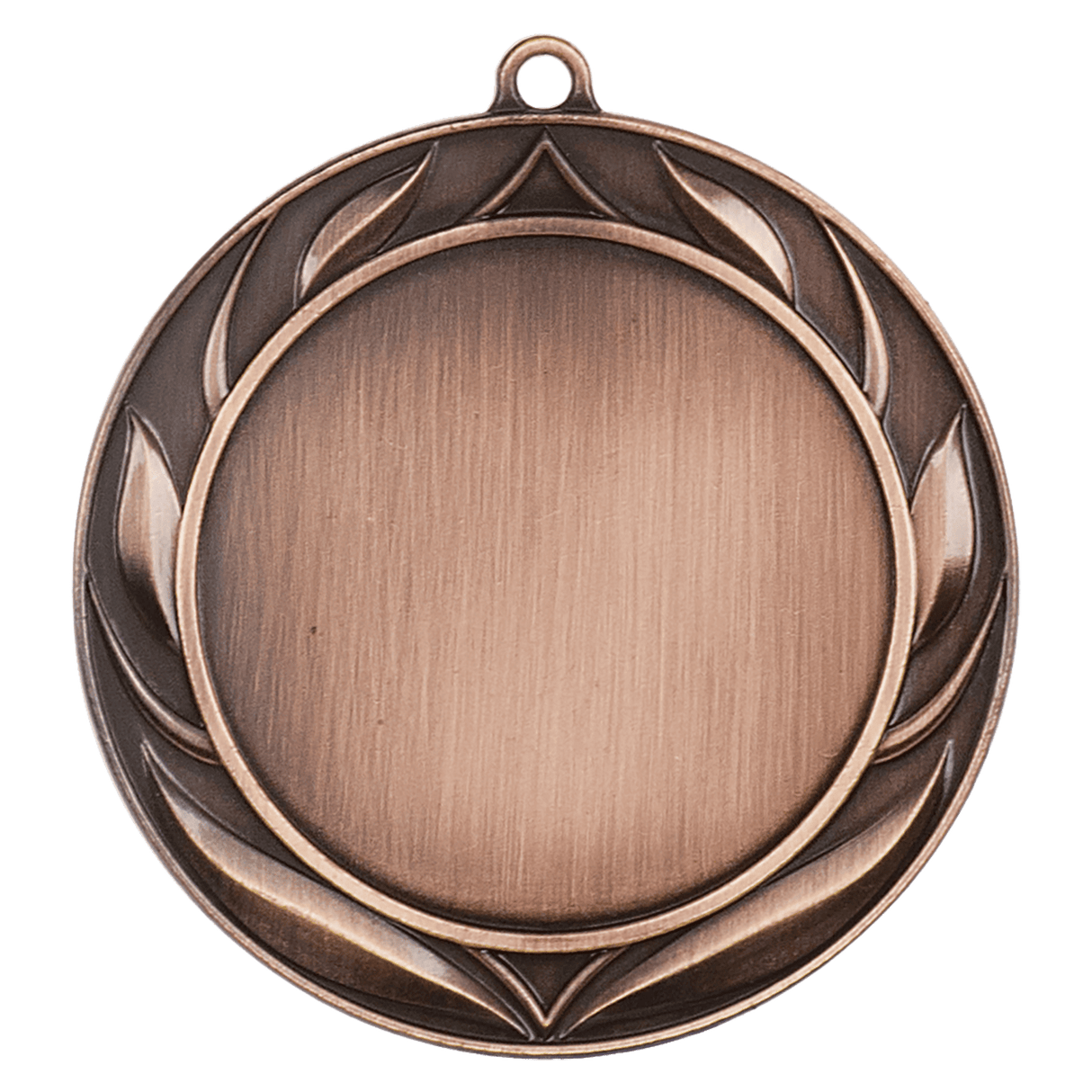 Antique Bronze 2 3/4" Wreath 2" Insert Holder Medal