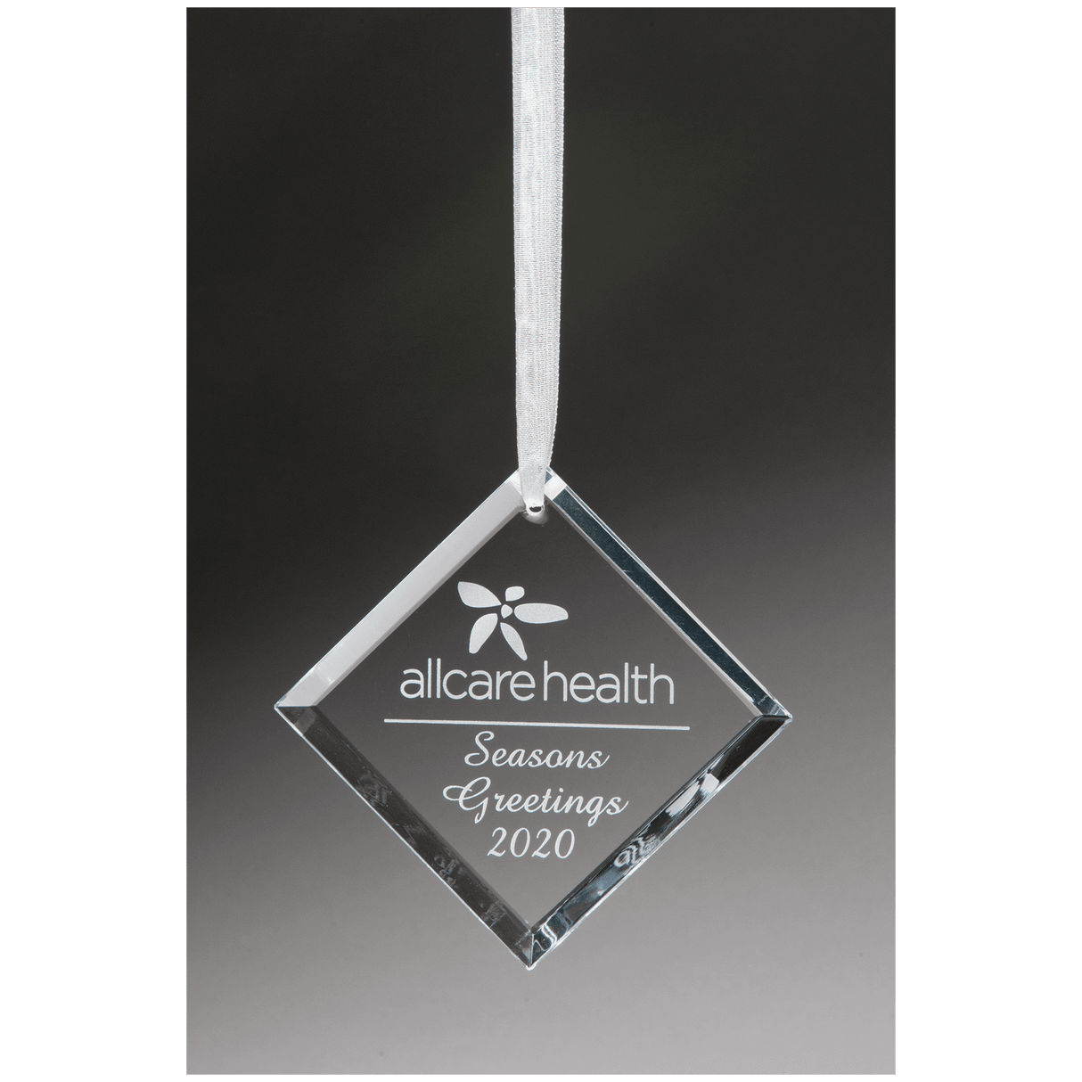 2 3/4" Crystal Diamond Ornament