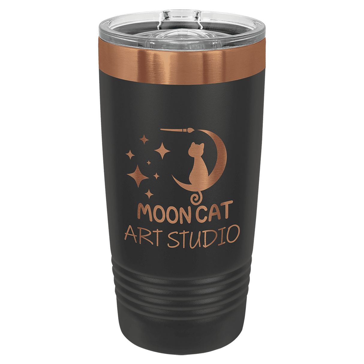 Polar Camel 20 oz. Black/Rose Gold Ringneck Tumbler
