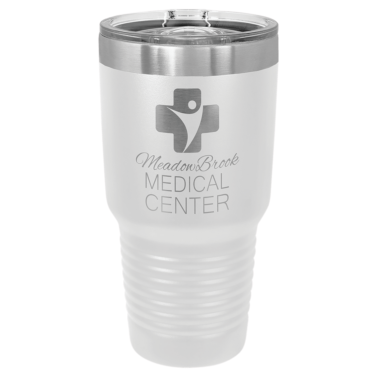 Polar Camel 30 oz. White Ringneck Tumbler with Slider Lid