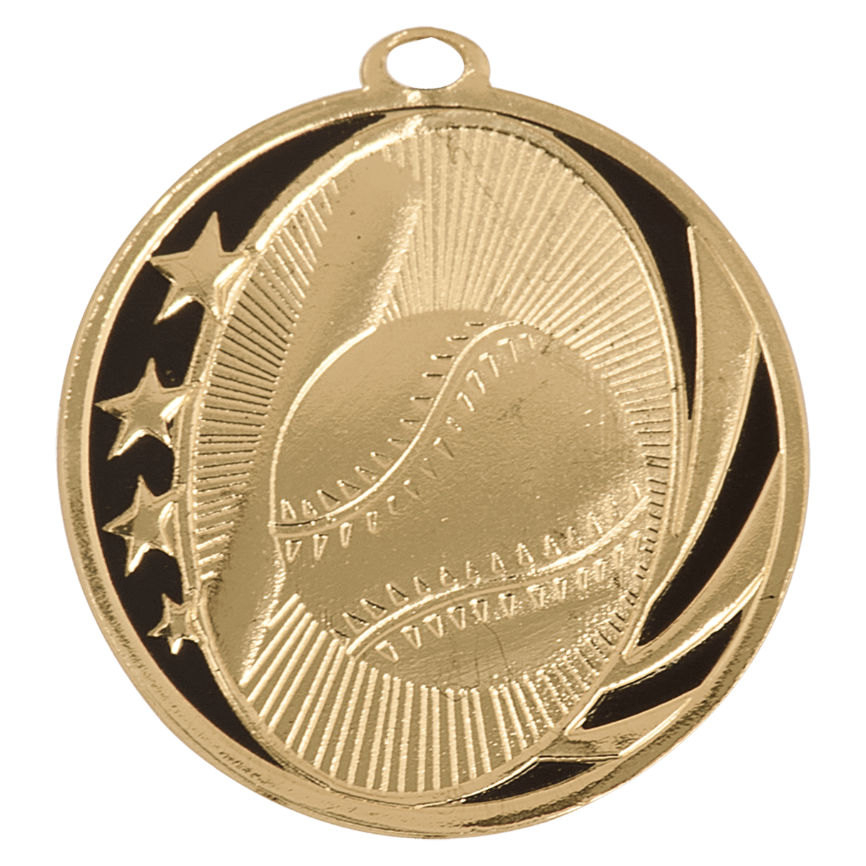 2" Baseball/Softball Laserable MidNite Star Medal