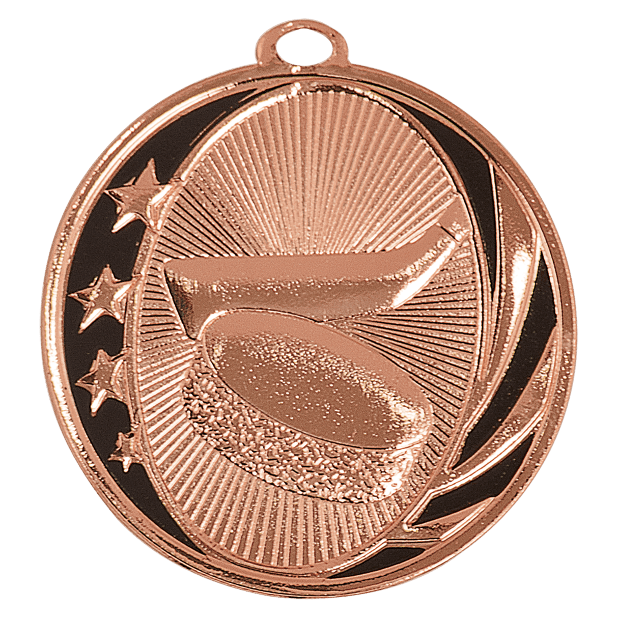 2" Hockey Laserable MidNite Star Medal
