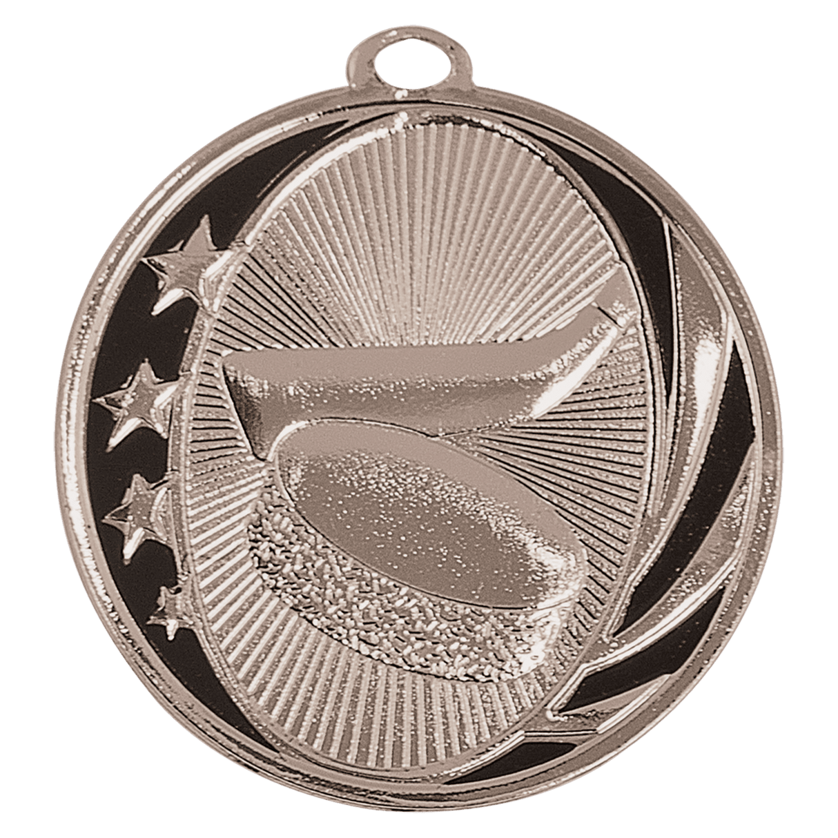 2" Hockey Laserable MidNite Star Medal