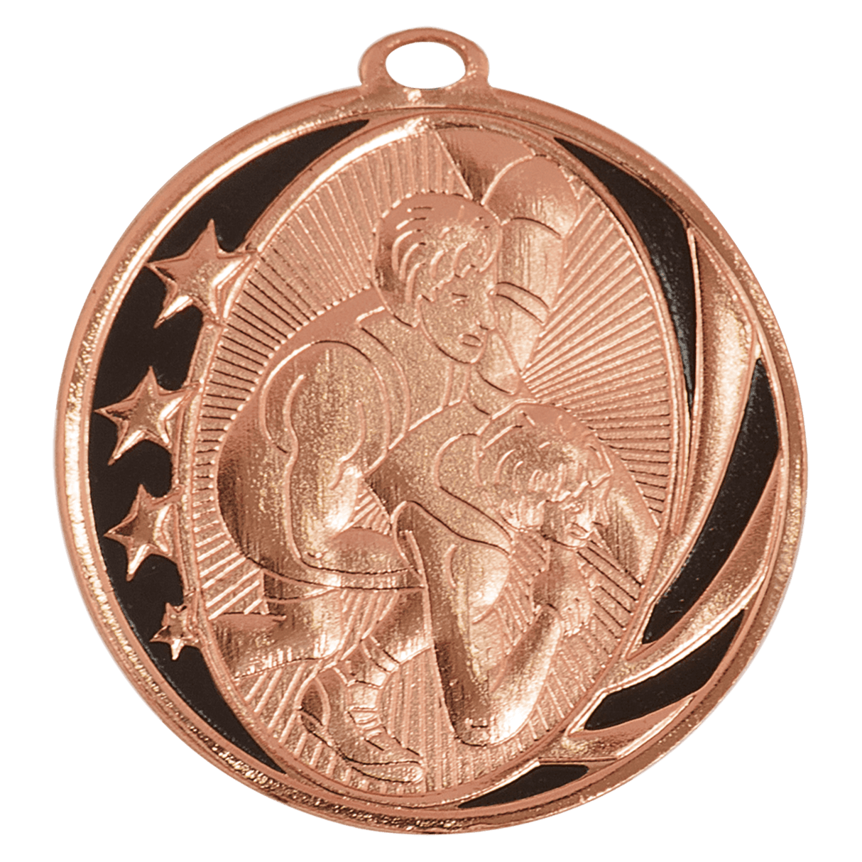 2" Wrestling Laserable MidNite Star Medal