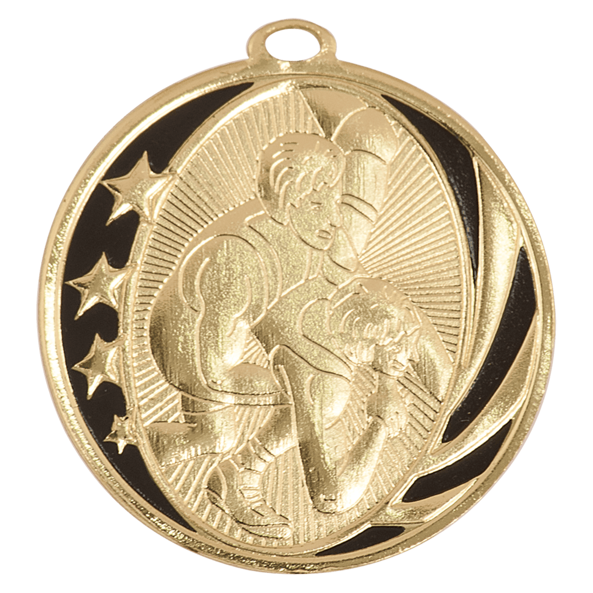 2" Wrestling Laserable MidNite Star Medal