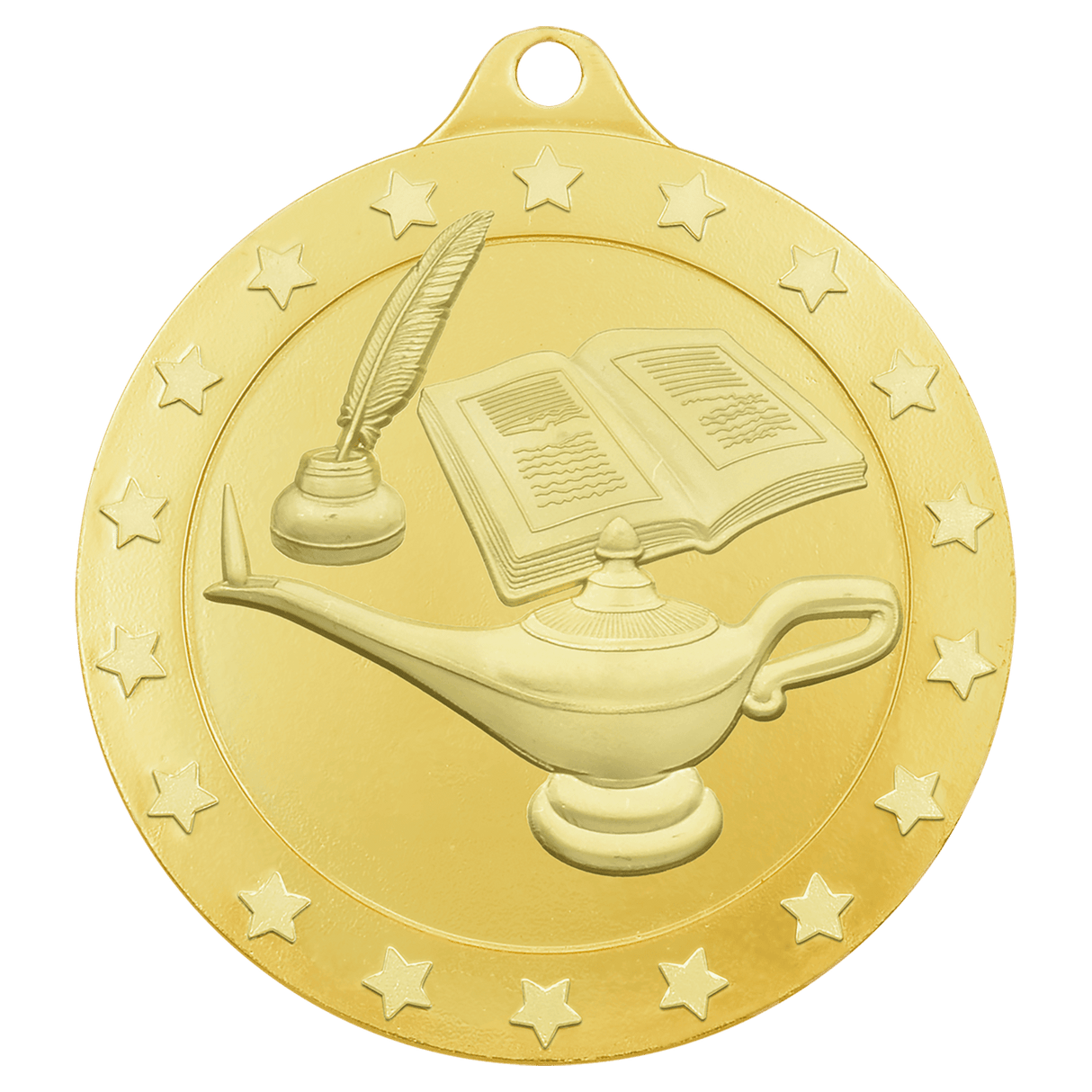 Lamp of Knowledge Radiance Medal - Gold