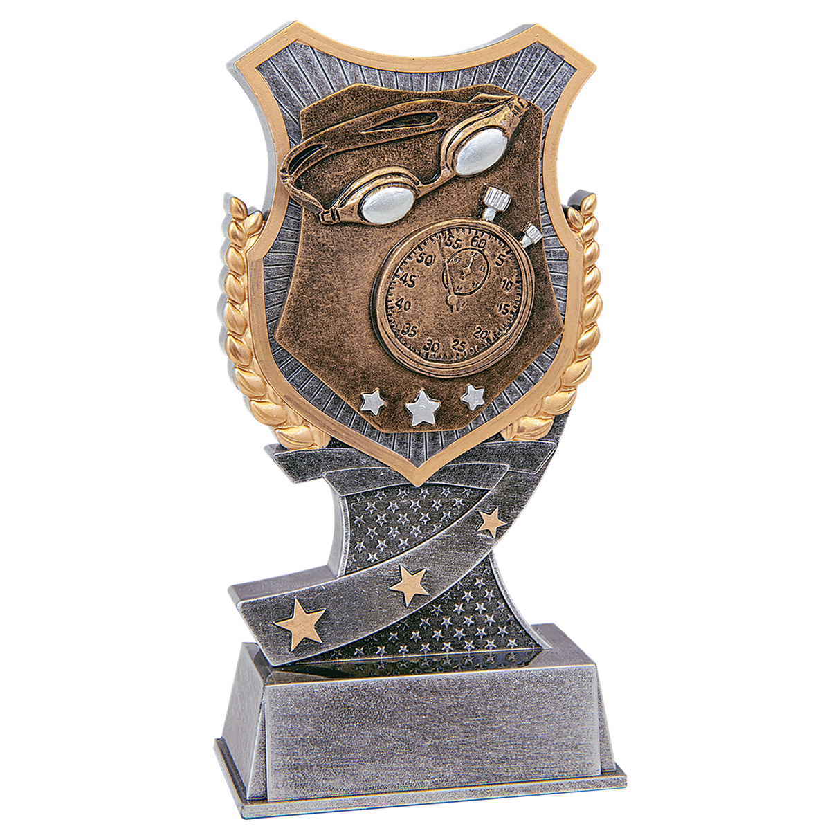 6" Swimming Shield Award
