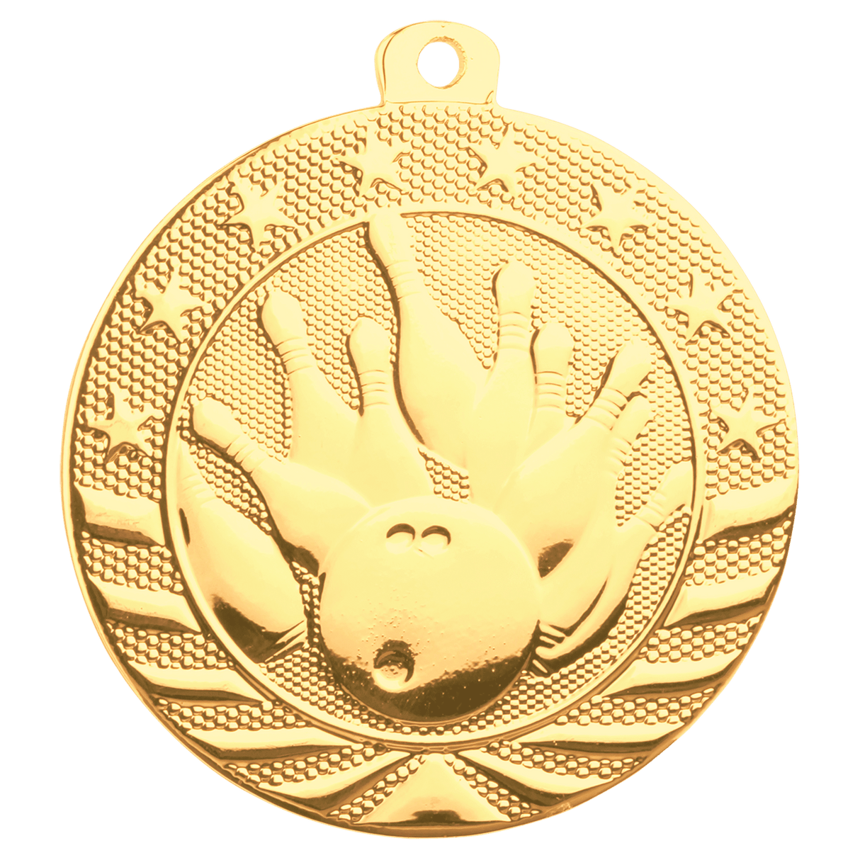 2" Bowling Starbrite Medal