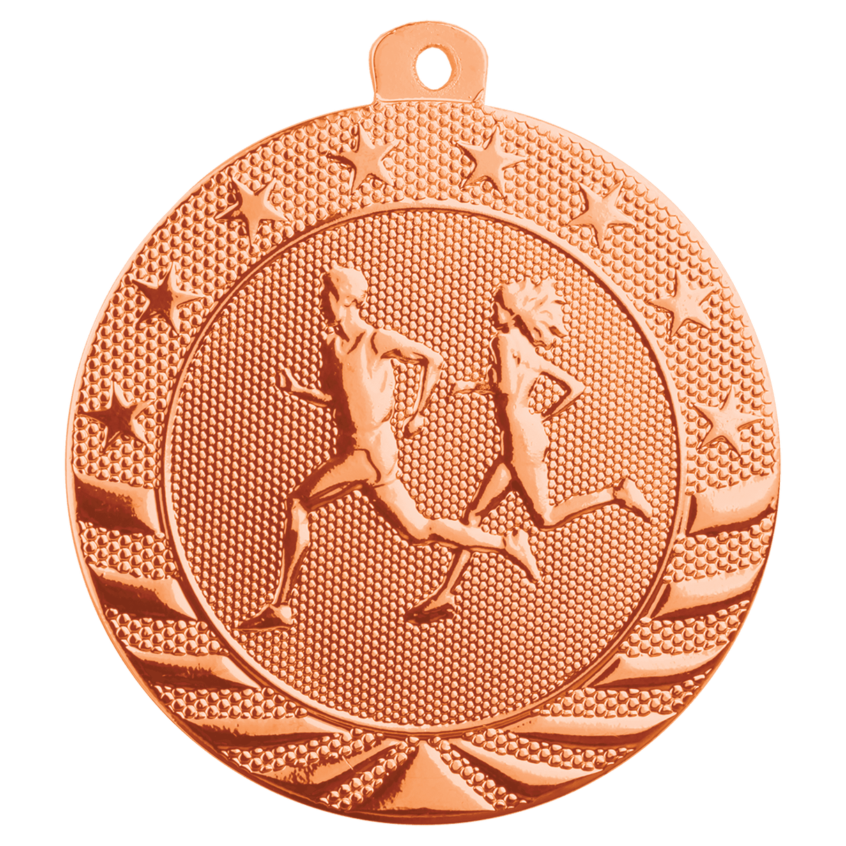 Bright Bronze 2" Cross Country Starbrite Medal